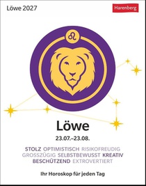Löwe Sternzeichenkalender 2027 - Tagesabreißkalender - Ihr Horoskop für jeden Tag