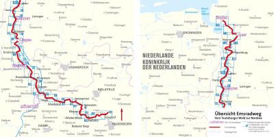 FF6030 Emsradweg, vom Teutoburger Wald zur Nordsee Kompass