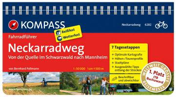 FF6282 Neckarradweg, von der Quelle im Schwarzwald nach Mannheim Kompass