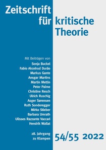 Zeitschrift für kritische Theorie, Heft 54/55