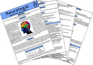 Neurologie - Medizinische Taschen-Karte