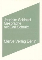 Gespräche mit Carl Schmitt voorzijde