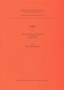 Index Zu Das Christlich-Koptische Agypten in Arabischer Zeit (Tavo B 41/1-6)