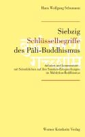 Siebzig Schlüsselbegriffe des Pali-Buddhismus voorzijde