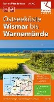 Rad- und Wanderkarte Ostseeküste Wismar bis Warnemünde 1 : 40 000