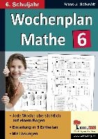 Wochenplan Mathe / Klasse 6 voorzijde