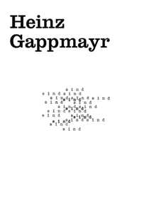 Cahier 001: Heinz Gappmayr