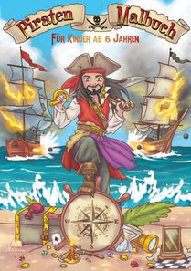 Piraten Malbuch für Kinder ab 6 Jahren