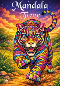 Mandala Tiere Malbuch für Erwachsene mit 50 schönen Ausmalmotiven