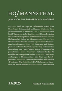 Hofmannsthal. Jahrbuch zur europäischen Moderne 33 | 2025