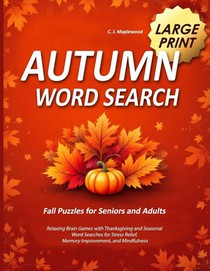Autumn Word Search Large Print
