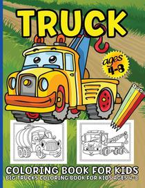 Trucks Coloring Book For Kids