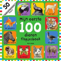 Mijn eerste 100 dieren flapjesboek voorzijde