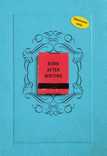 Burn after writing voorzijde