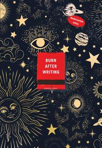 Burn after writing voorzijde