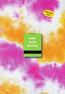 Burn after writing voorzijde