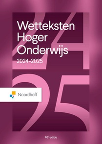 Wetteksten Hoger Onderwijs voorzijde
