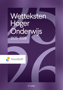 Wetteksten Hoger Onderwijs 2025-2026