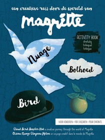 Magritte activity book voor kinderen - nuage, bolhoed, bird