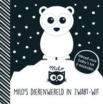 Milo's dierenwereld in zwart-wit voorzijde