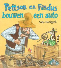 Pettson en Findus bouwen een auto voorzijde