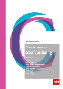 Sdu Commentaar Strafvordering. Editie 2019-2020 (set 2 ex.) voorzijde