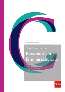 Sdu Commentaar Personen- en Familierecht (Boek 1 BW) 2020-2021 voorzijde