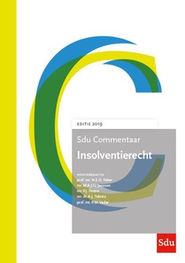 Sdu Commentaar Insolventierecht. Editie 2019 voorzijde