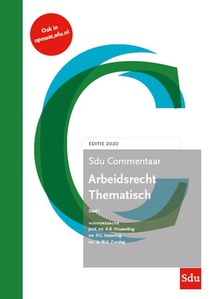 Sdu Commentaar Arbeidsrecht Thematisch. 2020. (set 2 ex.)