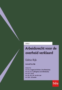 Arbeidsrecht voor de overheid verklaard, Editie Rijk. 2020/2 voorzijde