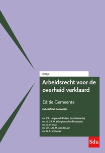 Arbeidsrecht voor de overheid verklaard, Editie Gemeente. 2020/2 voorzijde