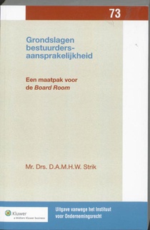 Grondslagen bestuurdersaansprakelijkheid
