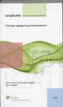 Overige regelgeving Gemeentewet