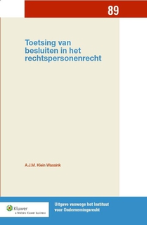 Toetsing van besluiten in het rechtspersonenrecht
