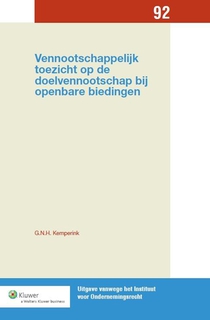 Vennootschappelijk toezicht op de doelvennootschap bij openbare biedingen