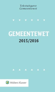 Tekstuitgave Gemeentewet