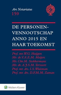 De personenvennootschap anno 2015 en haar toekomst