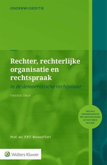 Onderwijseditie Rechter, rechterlijke organisatie en rechtspraak voorzijde