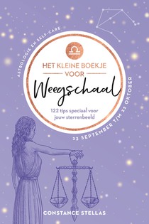 Het kleine boekje voor Weegschaal voorzijde