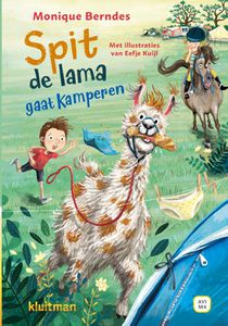 Spit de lama gaat kamperen voorzijde