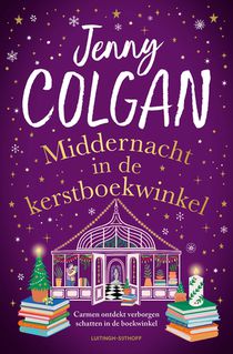 Middernacht in de kerstboekwinkel voorzijde