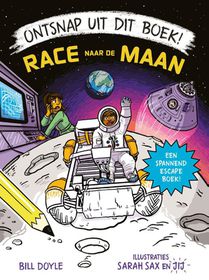 Ontsnap uit dit boek - Race naar de maan voorzijde