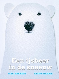 Een ijsbeer in de sneeuw voorzijde