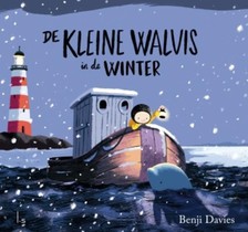 De kleine walvis in de winter voorzijde