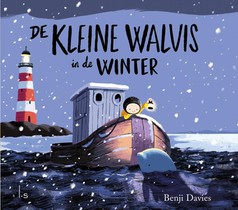 De kleine walvis in de winter voorzijde