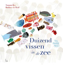 Duizend vissen in de zee voorzijde