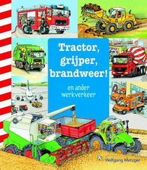 Tractor, grijper, brandweer! voorzijde