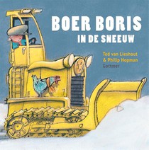 Boer Boris in de sneeuw voorzijde