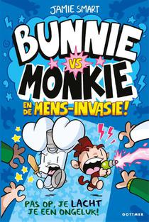 Bunnie vs Monkie en de mens-invasie! voorzijde