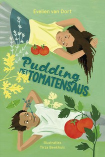 Pudding met tomatensaus voorzijde